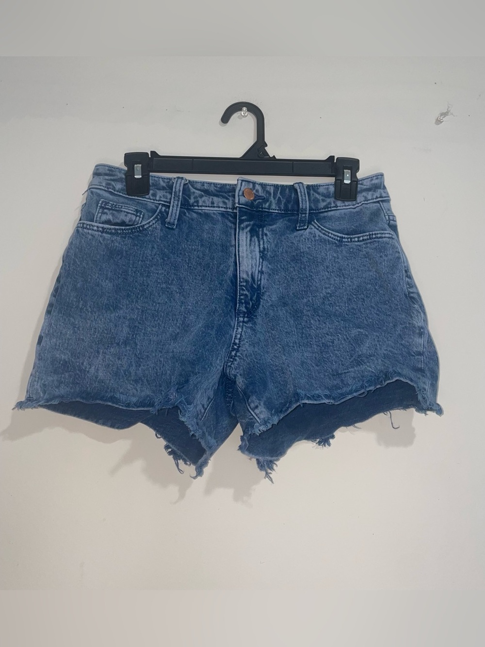 Universal Thread 4/27 High Rise Deep Blue Vintage Look Cotton Cut Off Shorts